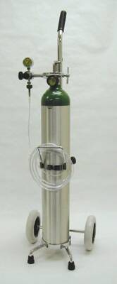 Mada Medical Products Oxygen Cart Chrome 10 X 12.5 X 40 Inch Silver - 370C
