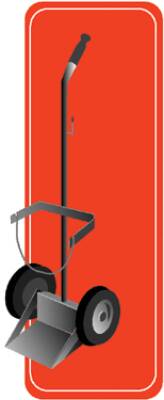 Mada Medical Products Oxygen Cylinder Cart Aluminum / Steel 40 X 12 X 13 Inch Without Drawers Green - 2051