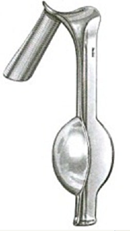 Miltex - Vaginal Speculum/Retractor Auvard NonSterile Surgical Grade German Stainless Steel Medium Single-ended Angled 75° Weighted 2.5 lbs. Reusable Without Light Source Capability - 30-193