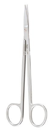 Miltex - Operating Scissors Kelly 6-1/4 Inch Length OR Grade German Stainless Steel NonSterile Finger Ring Handle Straight Blade Sharp Tip / Sharp Tip - 5-250