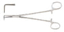 Miltex - Hemostatic Forceps Mosquito 8-1/4 Inch Length OR Grade German Stainless Steel NonSterile Ratchet Lock Finger Ring Handle Angled Delicate Serrated Tips - 7-254