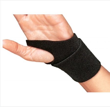 ProCare - Wrist Support Wraparound / Wristlet Nylon Left or Right Wrist Black One Size Fits Most - 79-82300