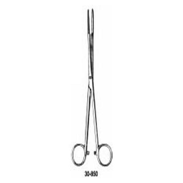Miltex-Integra Forcep Dressing Maier 10" 5X30Mm Jaw Serrated Straight Ratchet Ss Ea - 30-850