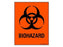 Shamrock - Pre-Printed Label Warning Label Fluorescent Red Biohazard / Symbol Black Biohazard 8 X 10 Inch - SBH-101