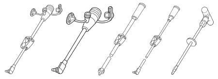 Avanos Medical Sales LLC MIC-Key Bolus Extension Feeding Tube Set With Cath Tip, SECUR-LOK Straight Connector and Clamp - 0123-12