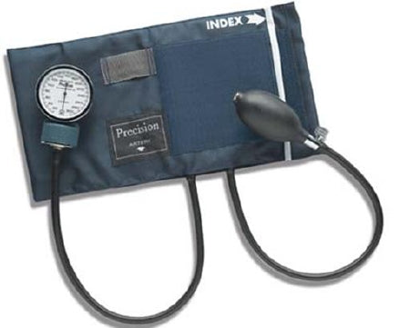Mabis Healthcare Precision Aneroid Sphygmomanometer Pocket Style Hand Held 2-Tube Adult Size Arm - 01-140-011