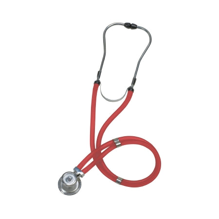 Mabis Legacy - Sprague Stethoscope Red 2-Tube 22 Inch Tube Double-Sided Chestpiece - 10-414-080