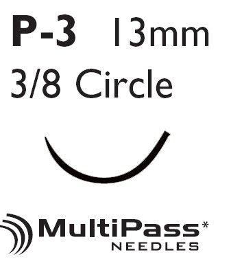 Ethilon - Suture with Needle Nonabsorbable Uncoated Black Suture Monofilament Nylon Size 5 - 0 18 Inch Suture 1-Needle 13 mm Length 3/8 Circle Precision Point - Reverse Cutting Needle - 698H