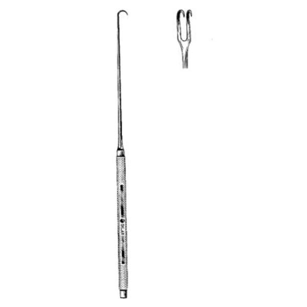 Sklar Instruments Hook Joseph 6-1/4" 2Mm Sharp Double Prongs Stainless Steel Ea - 47-2502
