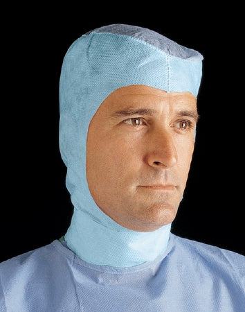 Cardinal Comfort Surgical Hood One Size Fits Most Blue Wraparound - 4380C