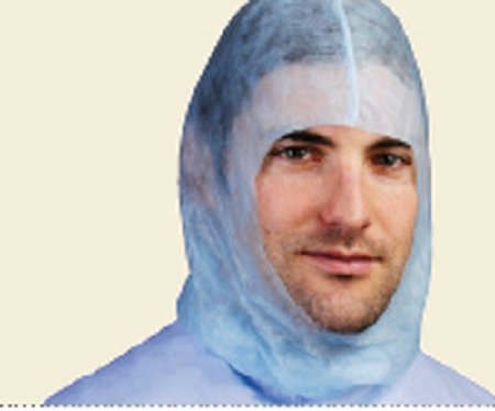 Cardinal Surgical Hood One Size Fits Most White Elastic - 4384