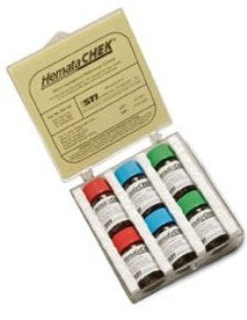 Separation Technology HemataCHEK Hematology Reference Control Solution, Low, Normal and High Quantitative Hematocrit Low Level / Normal Level / High Level 6 X 2.5 mL - 300-102