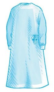 Astound - Poly-Reinforced Surgical Gown with Towel X-Large Blue Sterile AAMI Level 4 Disposable - 9040