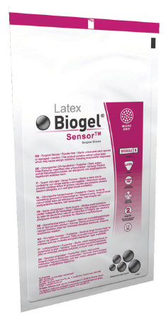 Biogel Sensor - Surgical Glove Size 7.5 Sterile Pair Latex Extended Cuff Length Micro-Textured Straw Not Chemo Approved - 30675