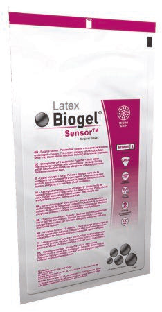 Biogel Sensor - Surgical Glove Size 8 Sterile Pair Latex Extended Cuff Length Micro-Textured Straw Not Chemo Approved - 30680