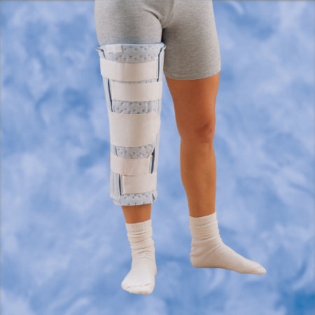 Deroyal Nonhinged Knee Immobilizer  One Size Fits Most Hook And Loop Closure 18 Inch Length Left Or Right Knee - 9307-02