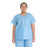 O&M Halyard - Scrub Shirt Medium Blue 1 Pocket Short Sleeve Unisex - 69701