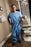 O&M Halyard - Scrub Pants 2X-Large Blue Unisex - 69714
