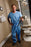O&M Halyard Inc Scrub Pants 2X-Large Blue Unisex - 69714