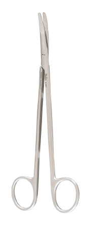 Miltex - Dissecting Scissors Ragnell 7 Inch Length OR Grade German Stainless Steel NonSterile Finger Ring Handle Curved Blade Blunt Tip / Blunt Tip - 5-291