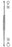 Miltex - Bone Curette Martini 5-1/2 Inch Length Double-ended Handle 4 mm Tip / 5 mm Tip Round Cup Tip - 21-321