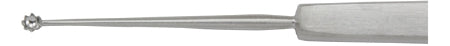 Miltex - Chalazion Curette Skeele 5 Inch Length Solid Flat Handle 2.5 mm Tip Round Cup Tip with Serrated Edge - 18-524