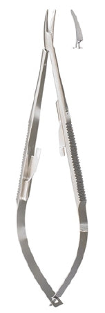 Miltex Needle Holder 5-1/2 Inch Smooth Jaws Spring Handle - 18-1832