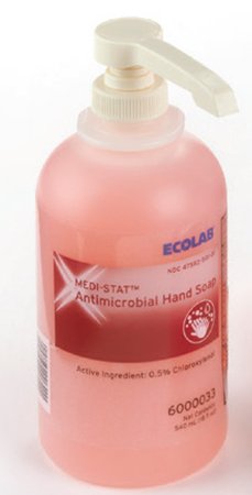 Medi-Stat - Antimicrobial Soap Liquid 18 oz. Pump Bottle Floral Scent - 6000033
