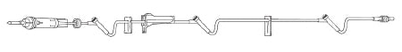 Baxter Administration Set 60 Drops / mL Drip Rate 106 Inch Tubing 3 Ports - 2C6546