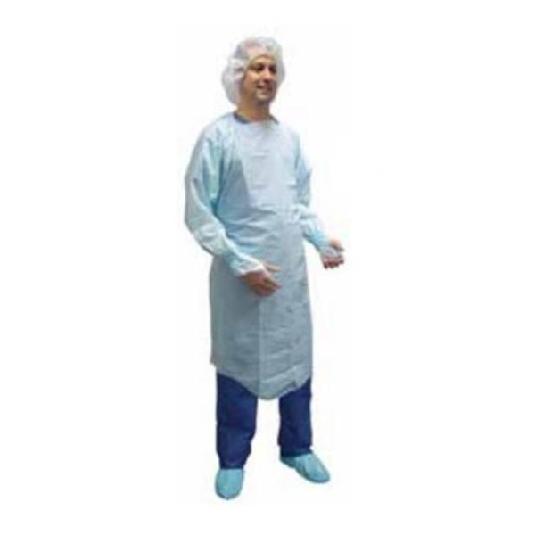 Precept Medical Products Gown Protective Universal Blue Polyethylene 75/Ca - 8572