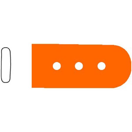 Sklar SklarTip Instrument Tip Protector 1/16 X 3/8 X 1 Inch, 10 X 3 mm, Orange, Vented Tip - 96-1416