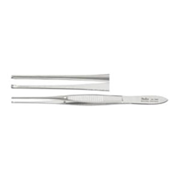 Miltex-Integra Forcep Tissue Iris 4" 0.8Mm Wide Tip Straight 1X2 Teeth Ss/Nmgntc Ea - 18-787