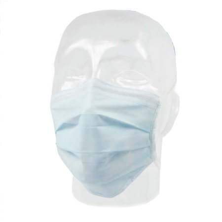 Comfort-Cool - Surgical Mask Pleated Tie Closure One Size Fits Most Blue NonSterile ASTM Level 1 Adult - 65-3010