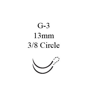 Perma-Hand - Suture with Needle Nonabsorbable Coated Black Suture Braided Silk Size 4 - 0 18 Inch Suture Double-Armed 13 mm Length 3/8 Circle Reverse Cutting Needle - 783G