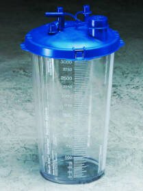 Medi-Vac Guardian - Suction Canister 3000 mL Shut-Off Valve / Locking Lid - 65651-230