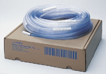 Cardinal Medi-Vac Connector Tubing 1-1/2 Foot Length 3/16 Inch ID Sterile Maxi-Grip and Male / Male Connector Clear Smooth OT Surface NonConductive Plastic - N52A