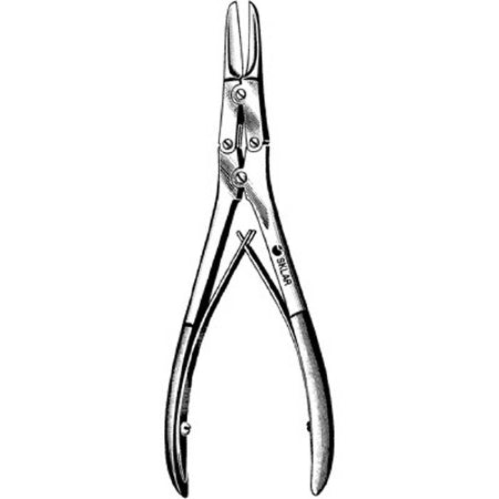Sklar - Bone Cutting Forceps Rowland 7 Inch Length Surgical Grade Stainless Steel NonSterile NonLocking Thumb Handle Straight - 41-1175