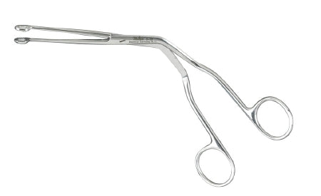 Miltex Catheter Forceps Magill 7 Inch Surgical Grade Stainless Steel NonSterile NonLocking Finger Ring Handle Angled Angular Tip - 26330