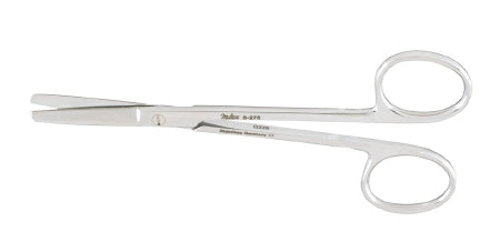 Miltex - Plastic Surgery Scissors Wagner 4-3/4 Inch Length OR Grade German Stainless Steel NonSterile Finger Ring Handle Straight Blade Blunt Tip / Blunt Tip - 5-275