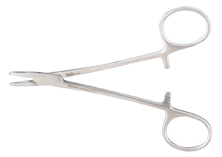 Integra Miltex - Needle Holder 5 Inch Length Fenestrated Jaws Finger Ring Handle - 8-2