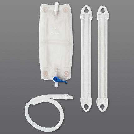 Hollister Urinary Leg Bag Kit Anti-Reflux Valve 350 mL Vinyl - 9645