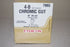 J & J Healthcare Systems Suture with Needle Absorbable Uncoated Undyed Suture Chromic Gut Size 4-0 18 Inch Suture Double-Armed 8 mm Length 1/2 Circle Reverse Cutting Needle - 798G