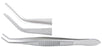Miltex Miltex Utility Forceps Nugent 4-1/4 Inch OR Grade Stainless Steel (German) NonSterile NonLocking Thumb Handle Angled Smooth Tip - 18-956