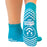 Pillow Paws - Slipper Socks One Size Fits Most Teal Ankle High - 1096