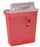 Cardinal SharpStar In-Room Sharps Container 1-Piece 16-1/2 H X 13-3/4 W X 6 D Inch 12 Quart Translucent Red Horizontal Entry Lid - 8537SA