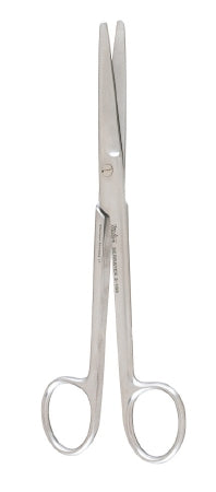 Miltex Miltex Dissecting Scissors Serratex-Mayo 6-3/4 Inch Length OR Grade Stainless Steel (German) NonSterile Finger Ring Handle Straight Blade Blunt/Blunt - 5-132