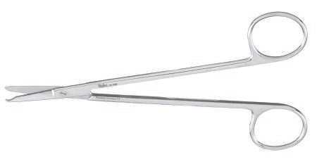 Miltex - Stitch Scissors Long 6 Inch Length OR Grade German Stainless Steel NonSterile Finger Ring Handle Straight Blade Blunt Tip / Blunt Tip - 9-106