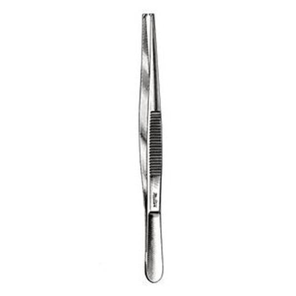 Miltex-Integra Forcep Tissue 5-1/2" Serrated 1X2 Teeth Stainless Steel Disposable 12/Pk - EG6-44