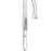 Sklar Instruments Forcep Iris Econo 4-1/4" Serrated Half Curve Stainless Steel Disposable 12/Bx - 21-129