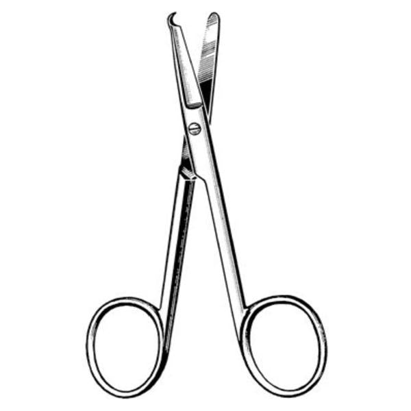 Sklar Instruments Scissors Stitch Spencer (Littauer) Surgi-Or 3-1/2" Bl/Bl Smooth Straight Ss Ea - 95-346